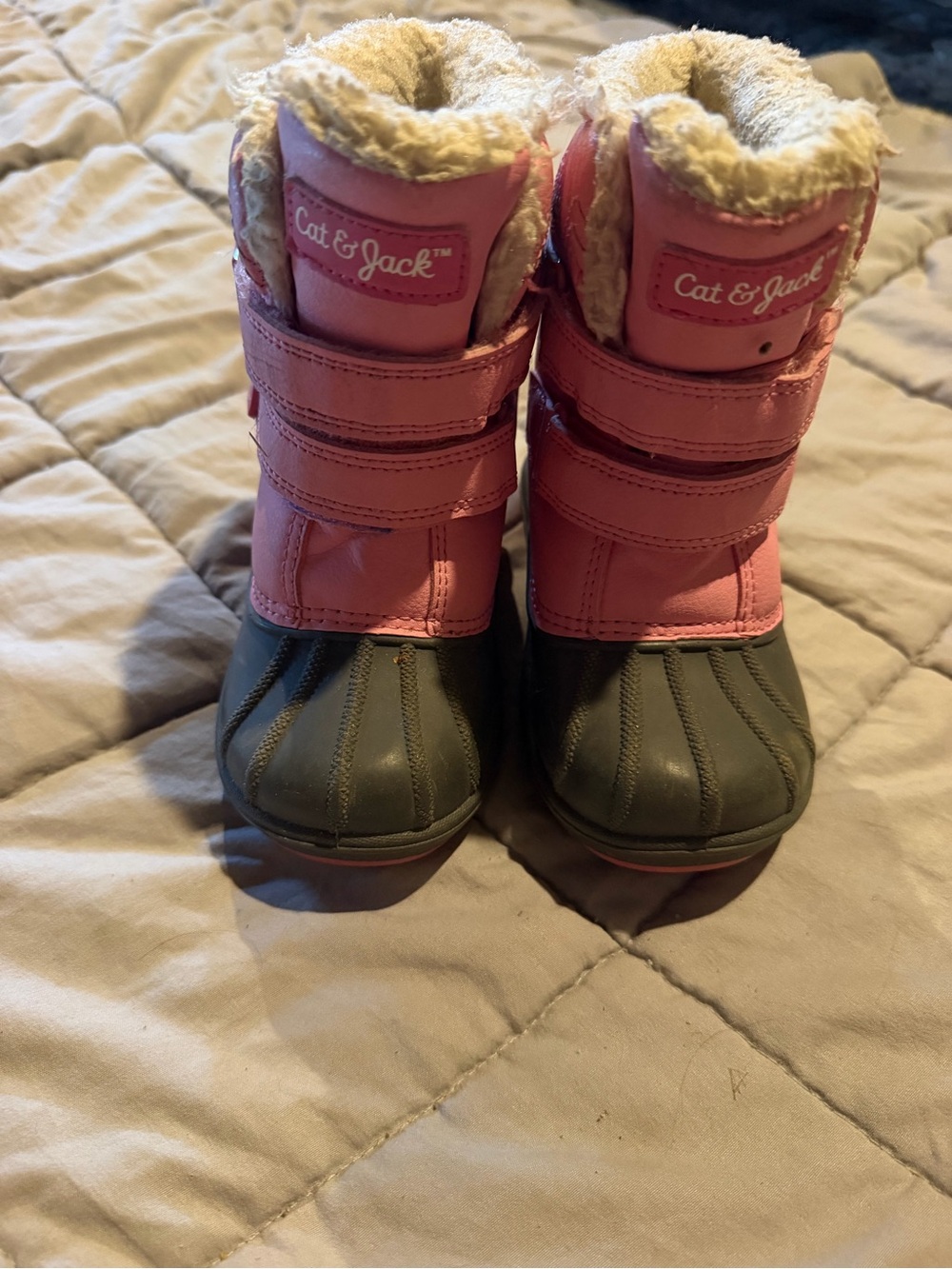 Kids Pink Winter Boots